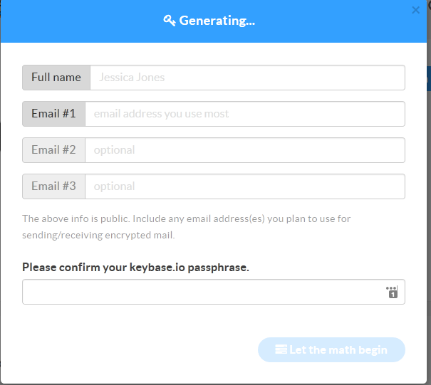 generating pgp key