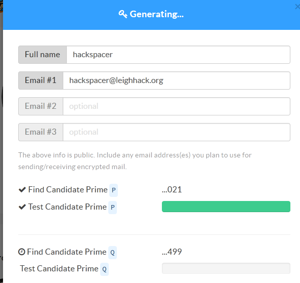 generating pgp key cont.